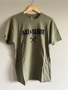 Axe and sledge Men's Olive Graphic Tee